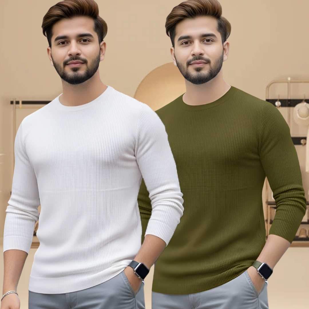 Men's Premium Full Sleeve T-shirt 2 pcs Combo